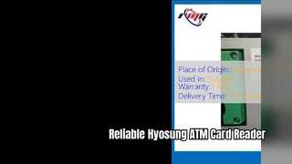 Substituição do leitor de cartão ICT3Q8 3HE2290 S de Hyosung ATM